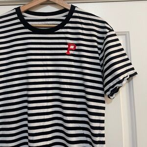 Portland Gear Black & White Striped Tee